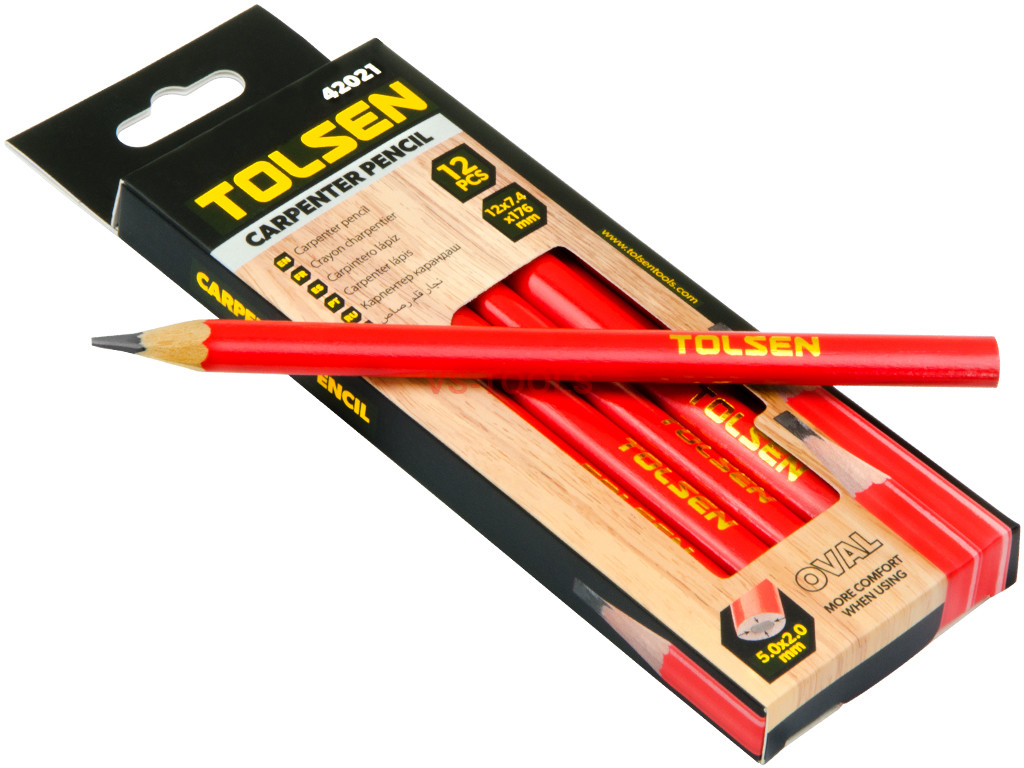 Pack of 12 Carpenter Constriction Drywall Drawing Marking